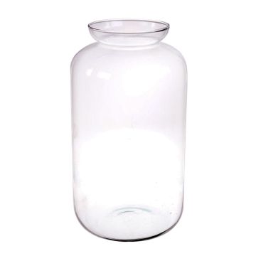 Glass vase WILLIE, recycled, transparent, 16"/41cm, Ø9"/23cm