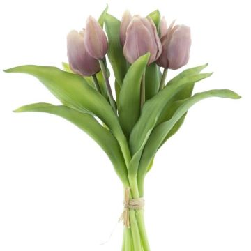 False tulip bouquet LONA, light purple, 12"/30cm, Ø8"/20cm