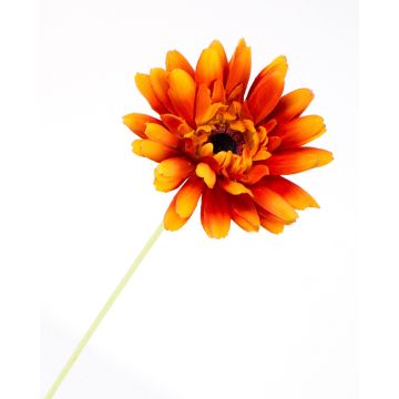 Artificial Gerbera VIRGINIA, orange, 22"/55cm, Ø 4.3"/11cm