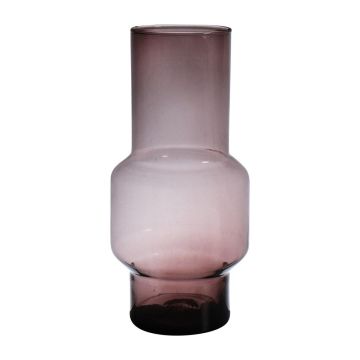 Flower vase FORTUNATO made of glass, recycled, violet-clear, 30cm, Ø14cm