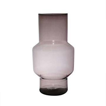 Flower vase FORTUNATO made of glass, recycled, violet-clear, 35cm, Ø19cm