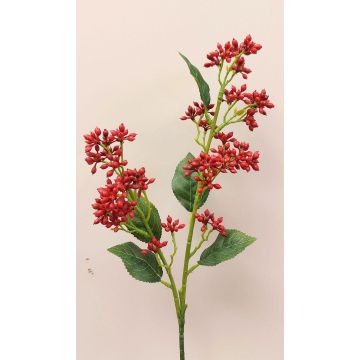 Artificial viburnum branch LABIBA, red, 24"/60cm