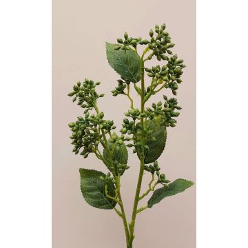 Artificial viburnum branch LABIBA, green, 24"/60cm