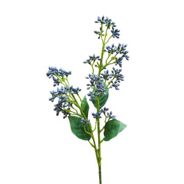 Artificial viburnum branch LABIBA, blue, 24"/60cm