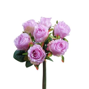 Artificial rose bouquet MURINET, lilac, 14"/35cm