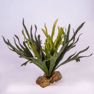 Decorative antler fern CHARLS on spike, green, 18"/45cm, Ø 31"/80cm