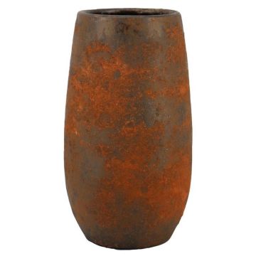 Ceramic vase OLEG, rusty brown, 20"/50cm, Ø10"/26cm