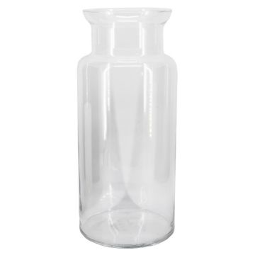 Glass flower vase HANNA OCEAN, clear, 22"/55cm, Ø9"/24cm