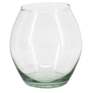 Flower vase CARADOC, glass, clear, 4.7"/12cm, Ø4.7"/12cm