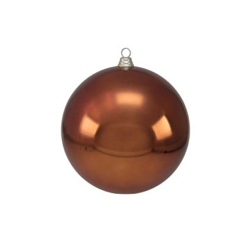 Christmas bauble TEODORA, shiny copper, Ø 12"/30 cm