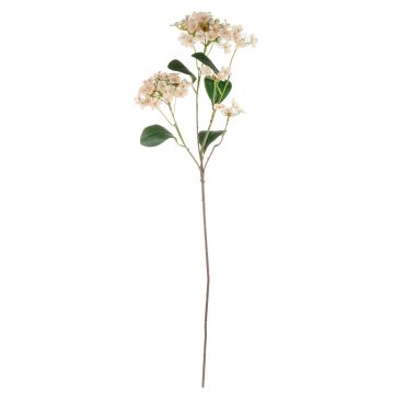 Decorative snowball branch LINDIWE, apricot-cream, 28"/70cm