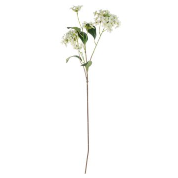 Decorative snowball branch LINDIWE, white-green, 28"/70cm