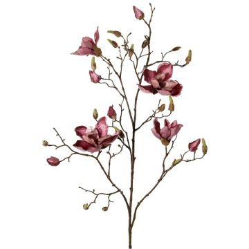 False magnolia branch JACKA, dusky pink, 3ft/105cm