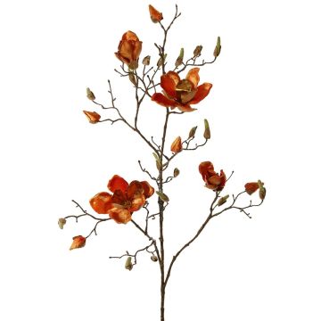 False magnolia branch JACKA, orange, 3ft/105cm