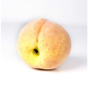 Plastic peach CAITLIN, red-yellow, 3"/7,5cm, Ø 3"/7,5cm