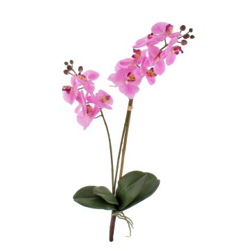 Decorative Phalaenopsis orchid CANDIDA on spike, pink, 26"/65cm