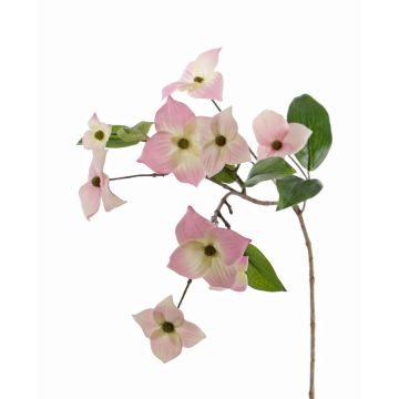 Artificial Japanese dogwood branch KOHANA, flowering, pink, 28"/70cm