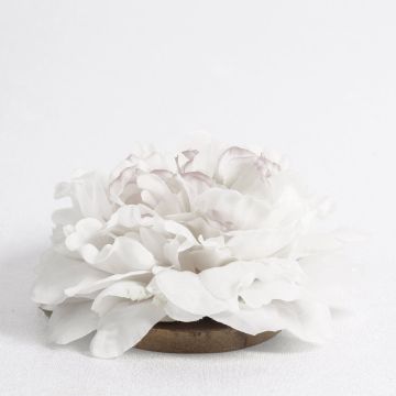 Decorative peony blossom MEGAN, floating, cream, Ø 5.9"/15cm