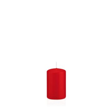 Votive candle / Pillar candle MAEVA, red, 3.1"/8cm, Ø2"/5cm, 18h - Made in Germany