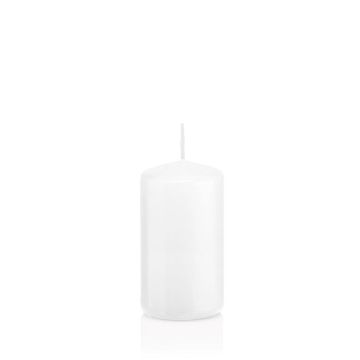 Votive candle / Pillar candle MAEVA, white, 4.7"/12cm, Ø2.4"/6cm, 40h - Made in Germany