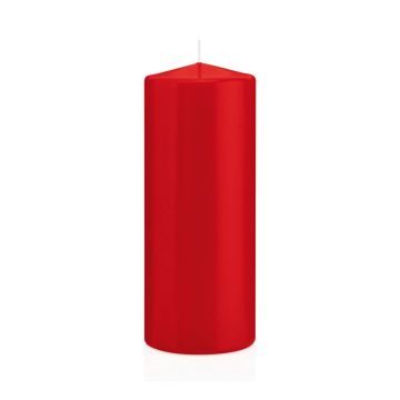 Votive candle / Pillar candle MAEVA, red, 8"/20cm, Ø 3.1"/8cm, 119h - Made in Germany