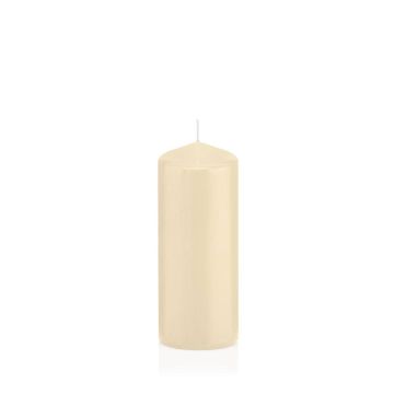 Votive candle / Pillar candle MAEVA, cream, 18,5cm, Ø2.4"/6cm, 61h - Made in Germany