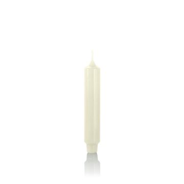 Cone shaped candle / Household candle ARIETTA, ivory, 6.5"/16,4cm, Ø 1.1"/2,8cm, 6h - Made in Germany