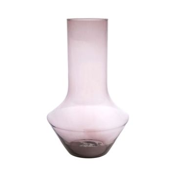 Flower vase ENEDINA made of glass, recycled, violet-clear, 40cm, Ø26cm