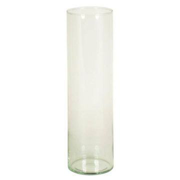 Flower vase SANYA OCEAN, cylinder/round, clear, 15"/38cm, Ø4.3"/11cm 