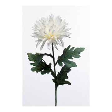 Artificial chrysanthemum flower KAMPAL, white, 28"/70cm