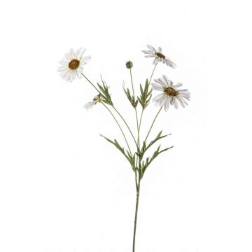 Artificial daisy flower NAROA, white, 31"/80cm