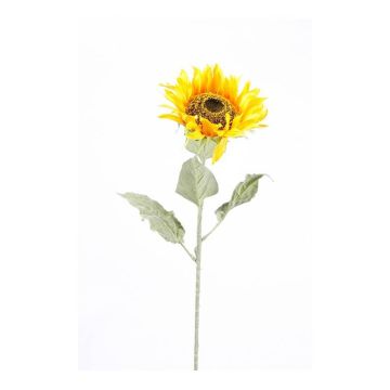 Fake sunflower CORALINE, yellow, 31"/80cm