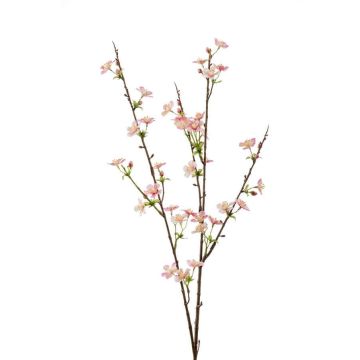 Artificial apple blossom branch TOSCA, flowering, pink, 33"/85cm