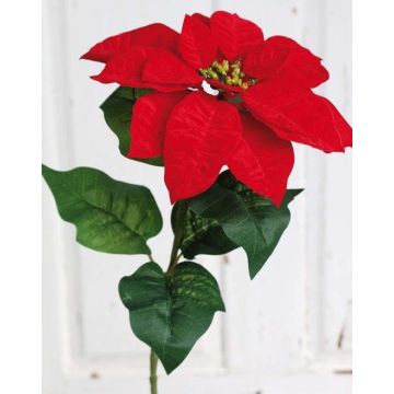 False poinsettia LIBASSE, red, 26"/65cm