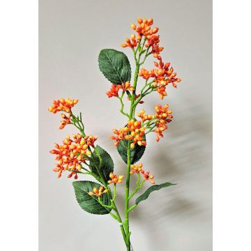 Artificial viburnum branch LABIBA, orange, 24"/60cm