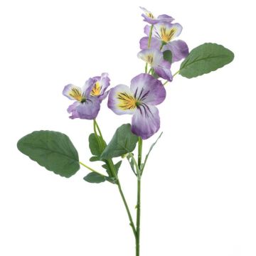 Artificial branch Pansy SIREL, purple-yellow, 26"/65cm