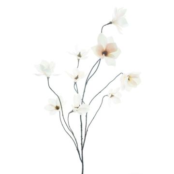 Decorative branch Magnolia MAZANA, white-pink, 4ft/125cm