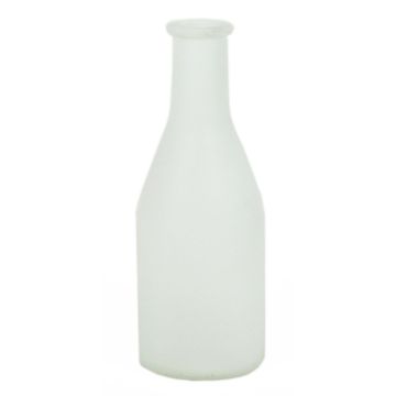 Glass bottle ANYA, matt white, 7"/18cm, Ø2.6"/6,5cm