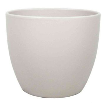 Small flower pot TEHERAN BASAR, ceramic, beige matt, 2.6"/6,5cm, Ø3.3"/8,5cm