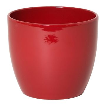 Plant pot TEHERAN BASAR, ceramic, wine red, 5.3"/13,5cm, Ø6"/15,5cm