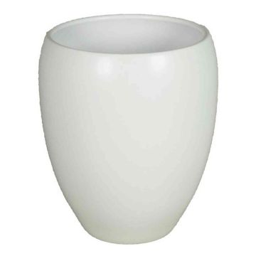 Ceramic vase URMIA MONUMENT, white matt, 7"/19cm,  Ø6"/16cm