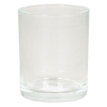 Tealight holder glass MALI, clear, 2.8"/7,2cm, Ø2.4"/6cm