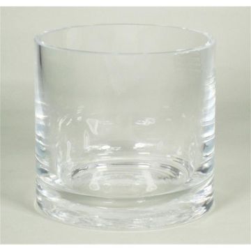 Candle glass SANSA OCEAN, transparent, 4.3"/11 cm, Ø 4.5"/11,5 cm