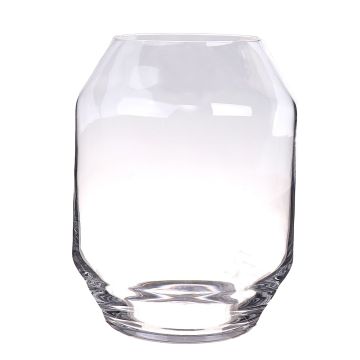 Large glass vase LEVIANO, clear, 16"/40cm, Ø 12"/30cm