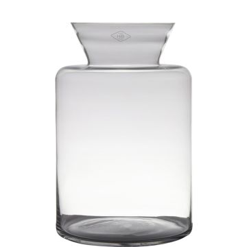 Glass vase FAHSAI, clear, 15"/37cm, Ø9"/24cm