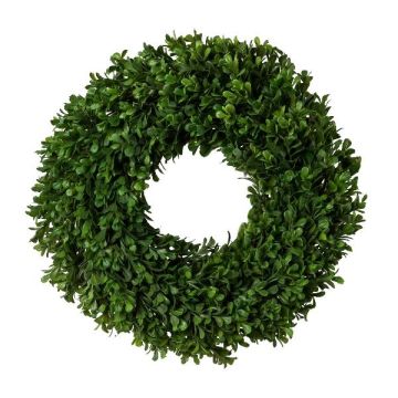 Artificial wreath Boxwood SIVLA, green, Ø14"/35cm