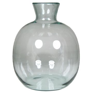 Flower vase LIRICA made of glass, transparent, 10.4"/26,5 cm, Ø 9"/23,5 cm