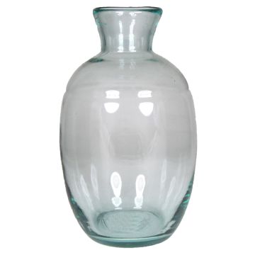 Flower vase LIRICA made of glass, transparent, 11.6"/29,5 cm, Ø 7"/18 cm