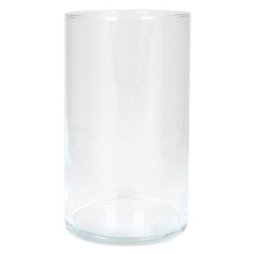 Glass cylinder vase SANYA OCEAN, transparent, 8"/20 cm, Ø 4.5"/11,6 cm