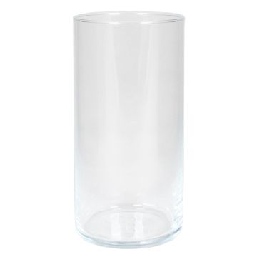 Glass cylinder vase SANYA OCEAN, transparent, 8"/20 cm, Ø 3.9"/10,1 cm